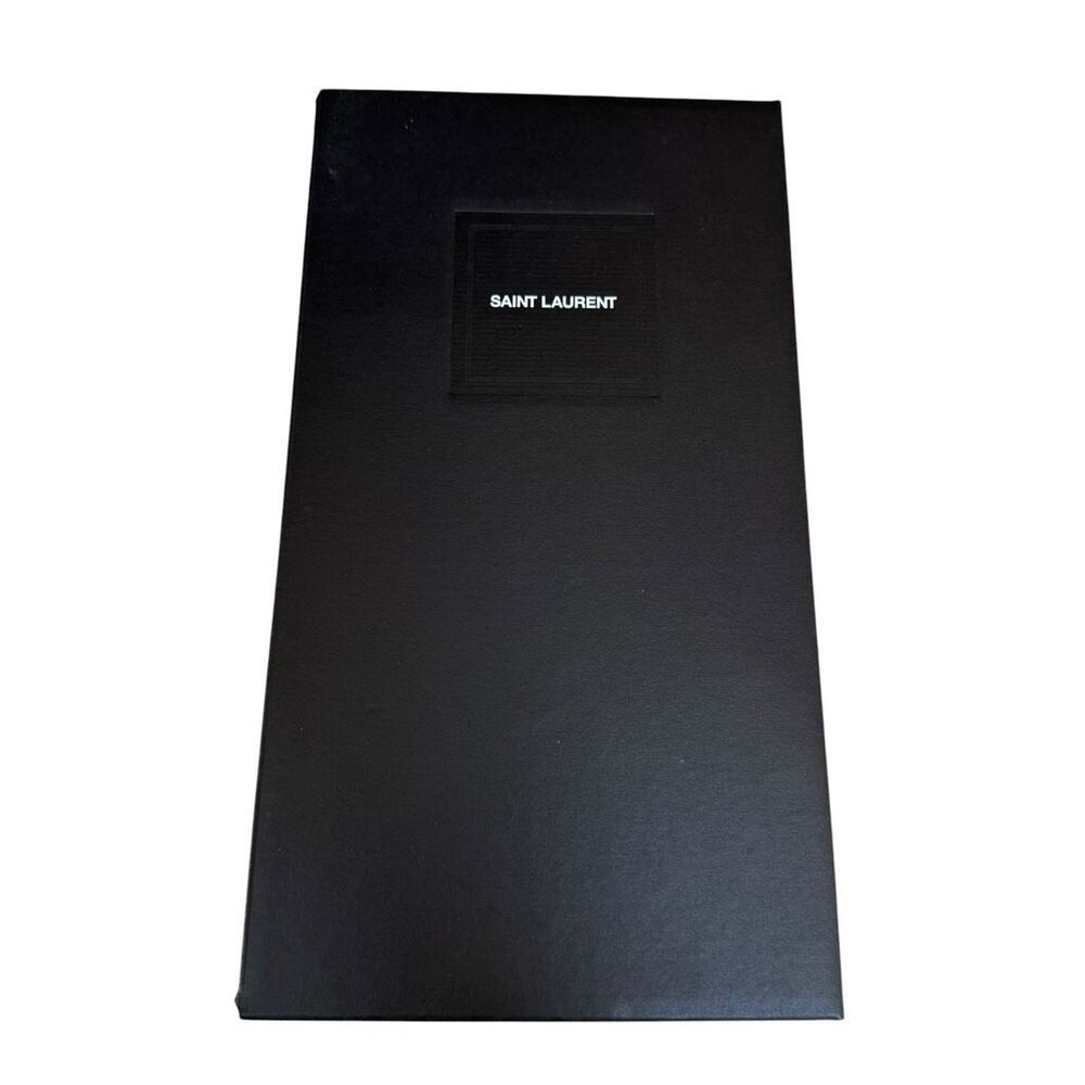 Authentic Saint Laurent Empty Shoe Box Black Luxury Gift Storage Box 12”x7”x4”